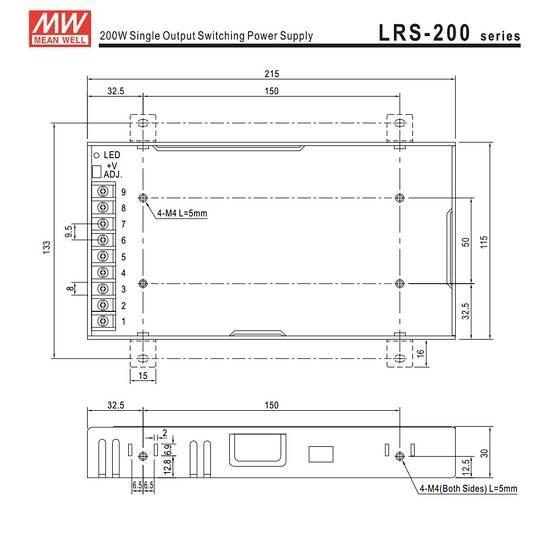 AC/DCスイッチング電源 LRS-200-24 24V DC24V 8.3A 200W 室内用 業務/産業用 電源ユニット LRSー200ー24 LRS−200−24 LRS-200W-24V｜toukou-store｜04