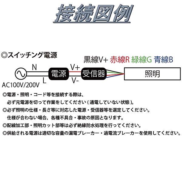 LEDテープライト シリコンチューブ TK-SS503-RGB フルカラー 30粒/m 9m DC12V 屋外使用可能 4芯線 DIY ※点灯は別途送信部/受信器/電源等がが必要の画像