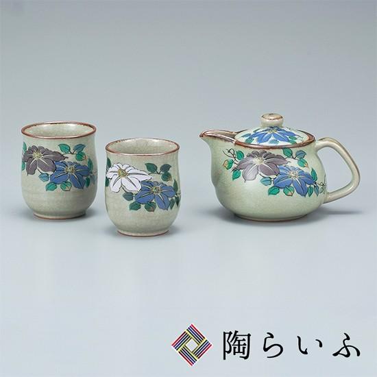 九谷焼 憩い揃 鉄仙 送料無料 和食器 茶器 湯呑 急須 人気 ギフト セット 贈り物 Ap5 0500 使う 贈る 九谷焼専門店 陶らいふ 通販 Yahoo ショッピング