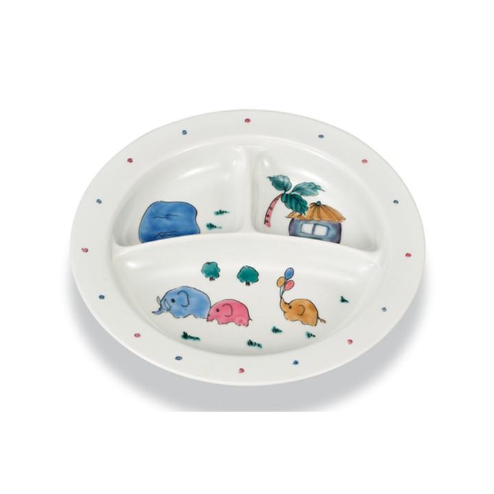 九谷焼 子供プレート ぞうさん 幸洋窯 送料無料 和食器 皿 子供食器 人気 ギフト セット 贈り物 出産祝い 内祝い お祝い Ap5 0572 使う 贈る 九谷焼専門店 陶らいふ 通販 Yahoo ショッピング