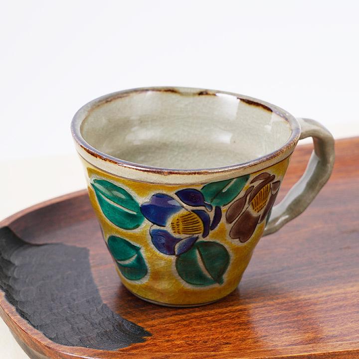 母の日 九谷焼 5色から選べる マグカップ 吉田屋風山茶花 幸洋窯 和食器 マグ カップ 人気 ギフト 贈り物 結婚祝い内祝いお祝い Ap5 36t 使う 贈る 九谷焼専門店 陶らいふ 通販 Yahoo ショッピング