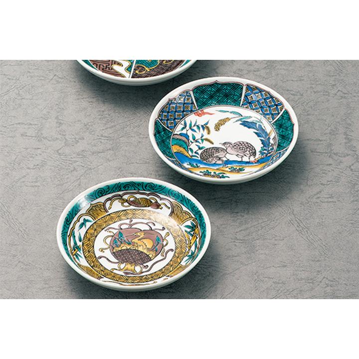 九谷焼 4.2号皿揃 古九谷風＜皿 中皿 人気 ギフト 贈り物 結婚祝い