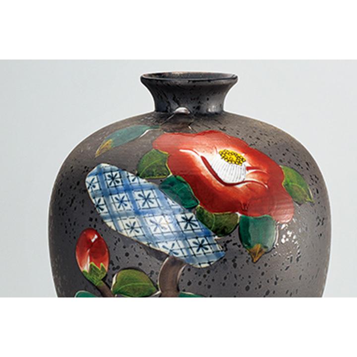 九谷焼花瓶釉彩6号花瓶