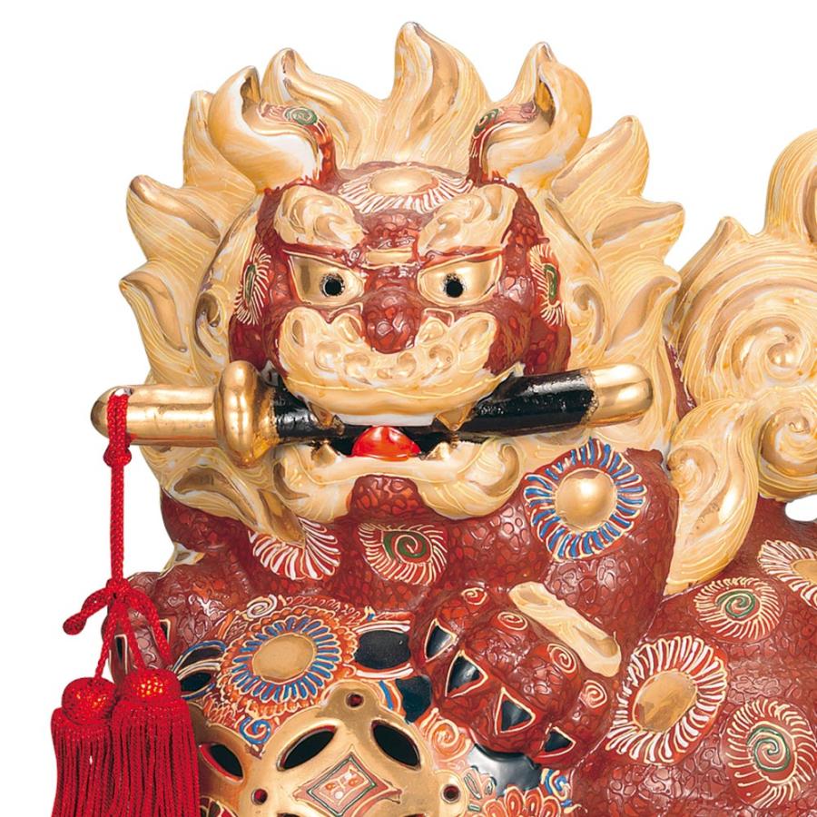 九谷焼 10号剣獅子 盛｜ 置物 獅子 人気 ギフト 贈り物 結婚祝い 内祝い お祝い_1