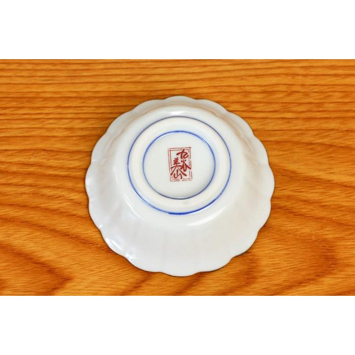 九谷焼 菊型小付揃 山野草/美山窯 送料無料 和食器 皿 小皿 人気