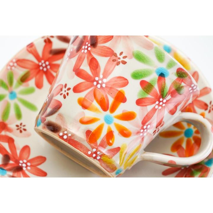 美品 ARABIA アラビア バレンシア カップ＆ソーサー 2客 ペア ティー  