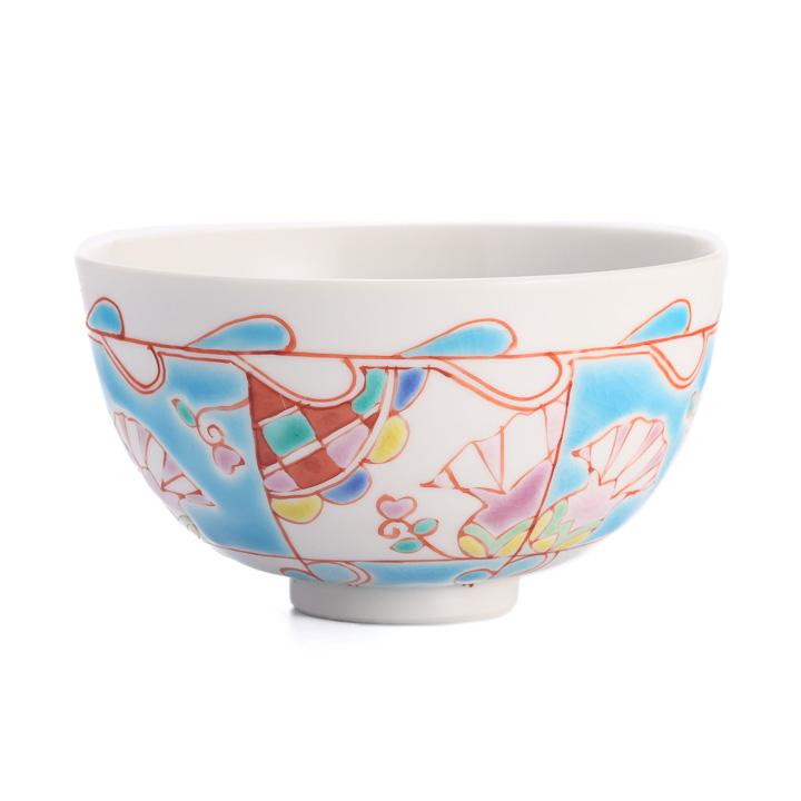 九谷焼 飯碗 水中花 銀舟窯 送料無料 和食器 茶碗 ご飯茶碗 人気 ギフト G 128 使う 贈る 九谷焼専門店 陶らいふ 通販 Yahoo ショッピング