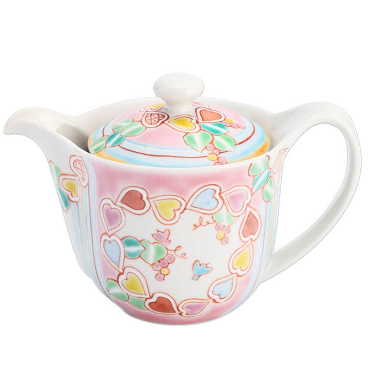 九谷焼 ポット急須 ハートピア / 銀舟窯 和食器 ポット 急須 かわいい