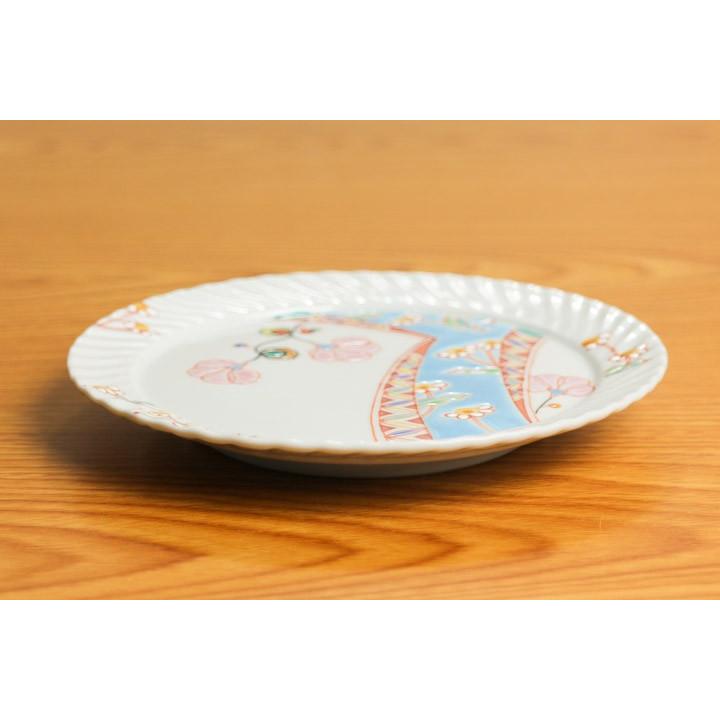 九谷焼　宮腰　皿 5.5号 フリル皿 / 宮腰徳二