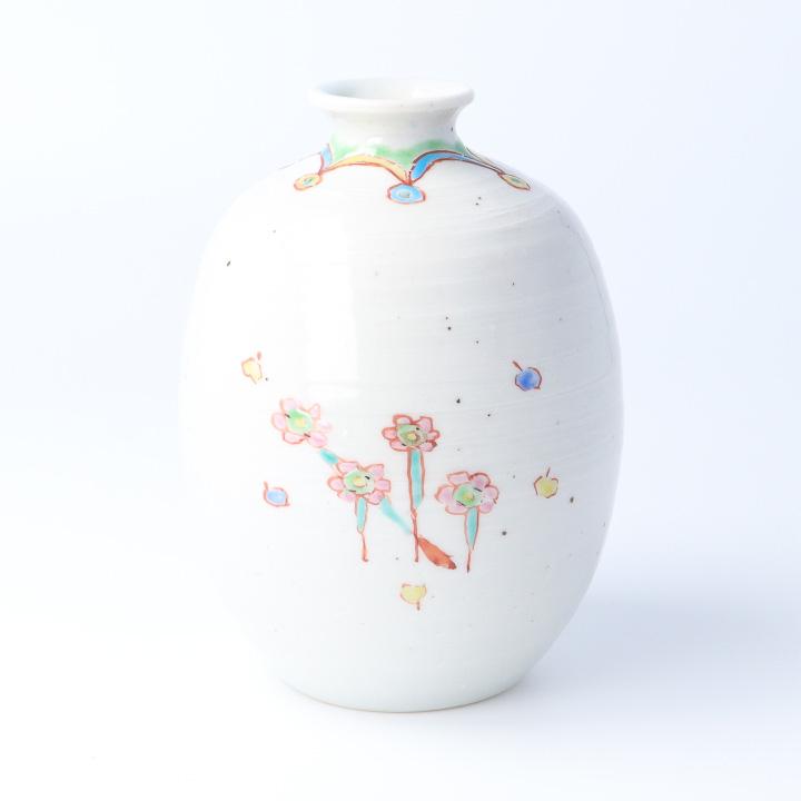 九谷焼 花器 花の宴 / 銀舟窯 花瓶 一輪生 人気 ギフト 贈り物 結婚 