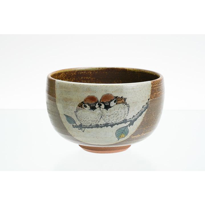 九谷焼 抹茶碗 福良雀 / 陶志窯（中村陶志人監修） 茶器 湯呑 人気
