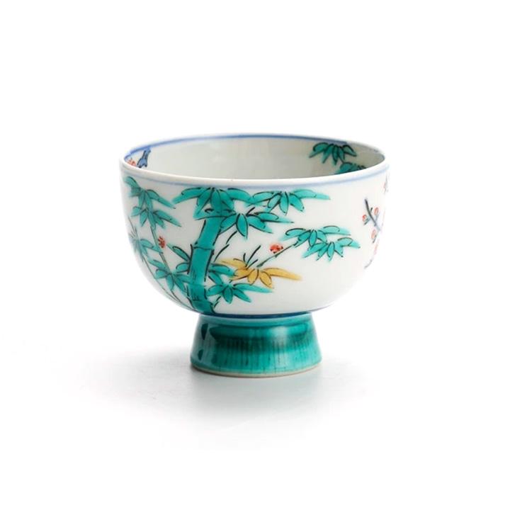 九谷焼 ぐい呑 松竹梅 / 三ツ井為吉 | 桐箱入り 酒器 盃 人気 九谷焼 ぐい呑 松竹梅 / 三ツ井為吉 | 桐箱入り 酒器 盃 人気