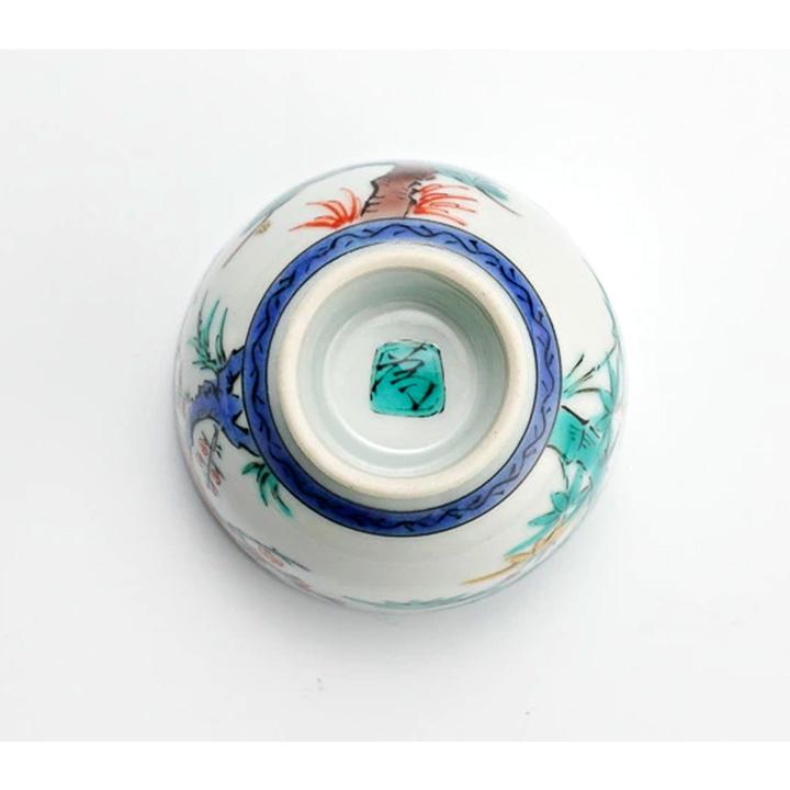 九谷焼 ぐい呑 松竹梅 / 三ツ井為吉 | 桐箱入り 酒器 盃 ぐい呑 人気