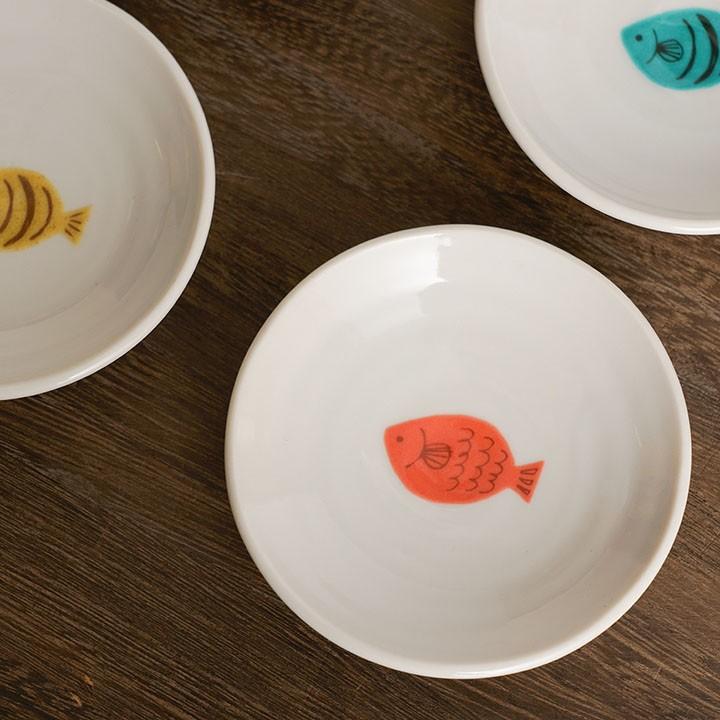九谷焼 ハレクタニ サカナ 豆皿 4枚セット 豆皿 小皿 しょうゆ皿