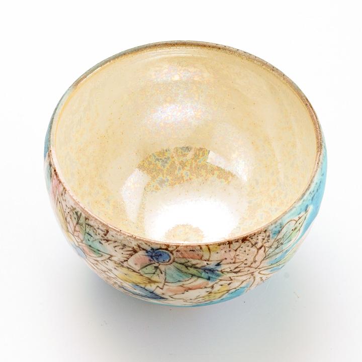 九谷焼 ボウル 風の道 ブルー / うつつ窯 稲積佳谷 青 和食器 フリー