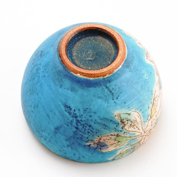風の道 大皿 青 / うつつ窯 稲積佳谷 （化粧箱入り） 九谷焼 ボウル 風の道 ブルー / うつつ窯 稲積佳谷 青 和食器 フリー