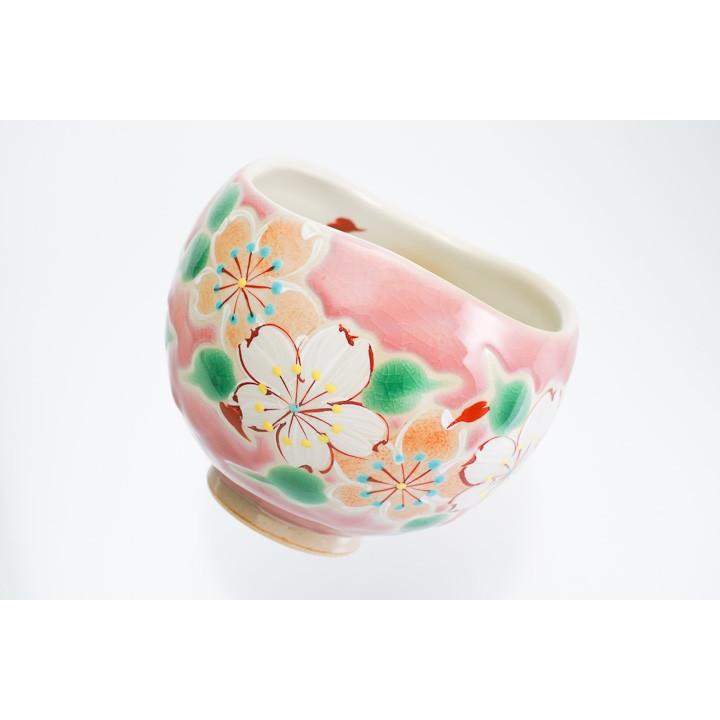 九谷焼 いっぷく碗 彩日和 桜 ピンク 虚空蔵窯 和食器 茶器 抹茶