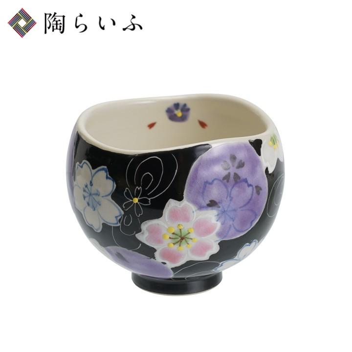 九谷焼 いっぷく碗小 夢宵桜 バイオレット / 虚空蔵窯 和食器 茶器
