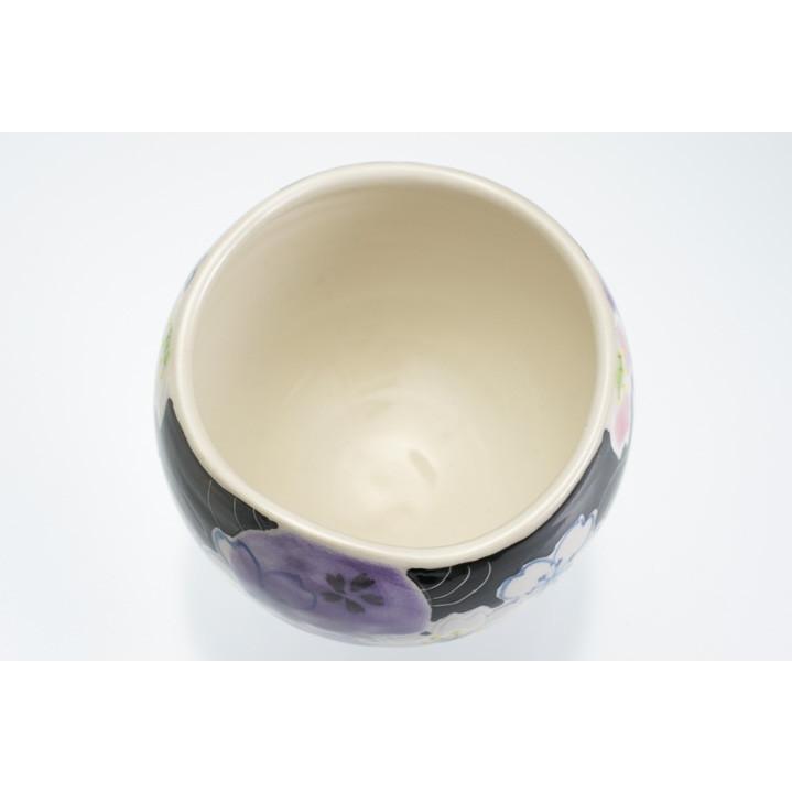 九谷焼 いっぷく碗小 夢宵桜 バイオレット / 虚空蔵窯 和食器 茶器