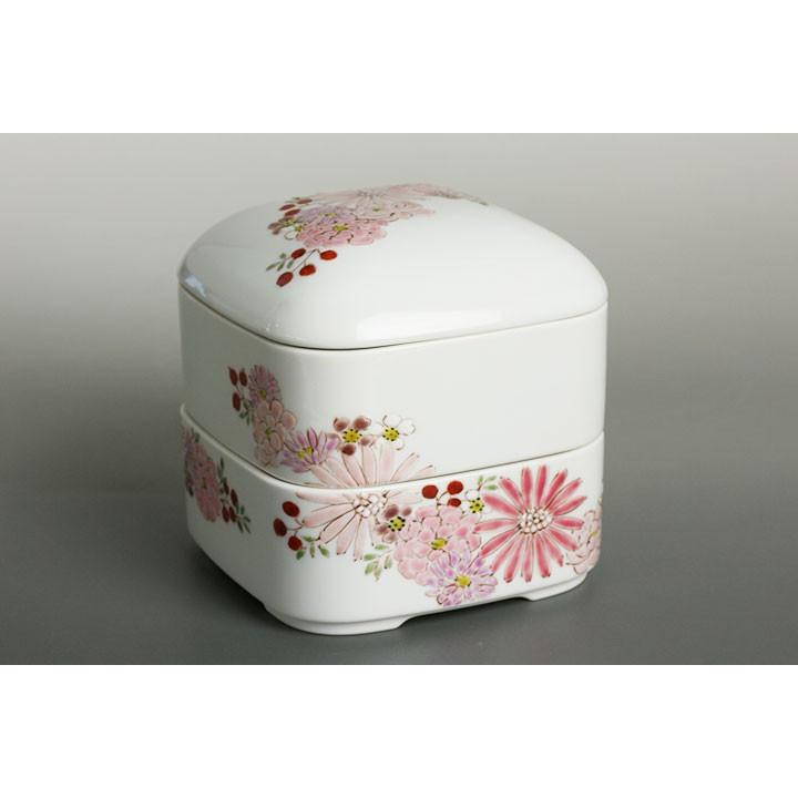 九谷焼 二段重 華 / 色絵遊 | 重箱 二段 お重 お正月 おせち お