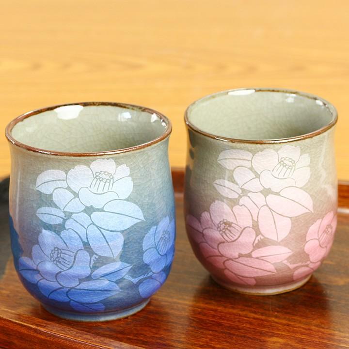 九谷焼 憩い揃 銀彩山茶花 和食器 湯呑 急須 茶器 セット ギフト 人気