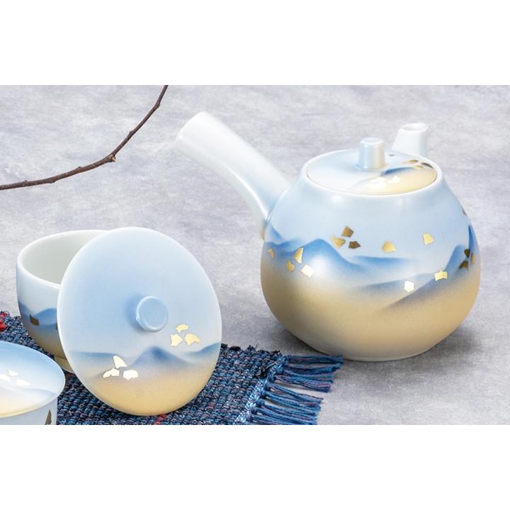 九谷焼 蓋付茶器 連山 送料無料 和食器 急須 湯呑 汲出 セット ギフト 人気 贈り物 結婚祝い 内祝い お祝い K6 772 使う 贈る 九谷焼専門店 陶らいふ 通販 Yahoo ショッピング