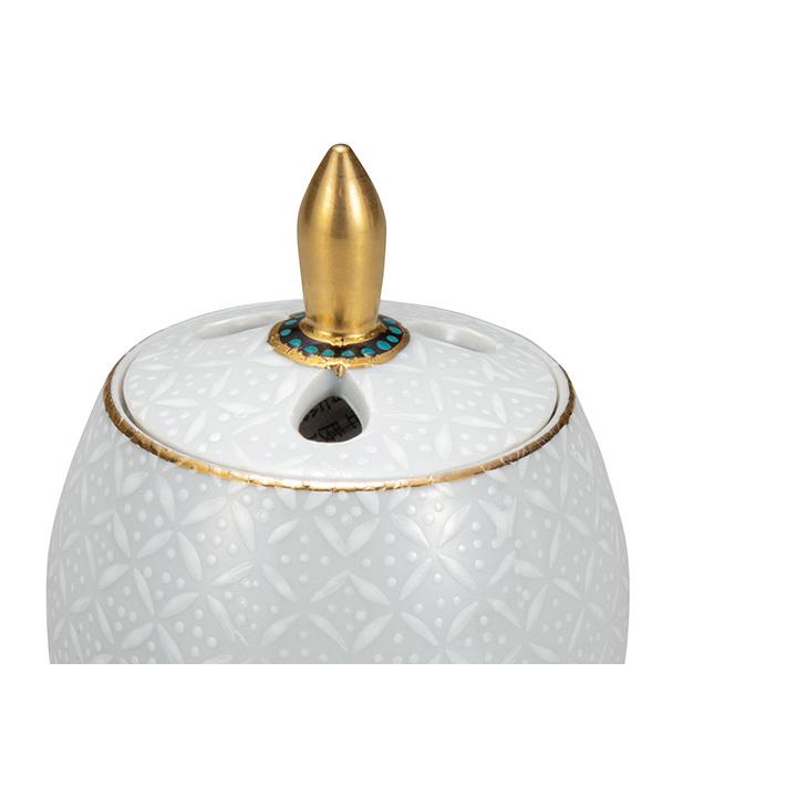 九谷焼香炉 九谷焼 2.8号豆香炉 白七宝 送料無料 香炉 仏具 人気 ギフト