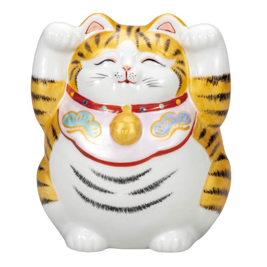 九谷焼 5.5号両手招き猫 金彩 人気 ギフト 贈り物 結婚祝い 内祝い