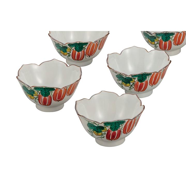 九谷焼 3.2号小鉢揃 からす瓜 送料無料 和食器 鉢 小鉢 人気 ギフト