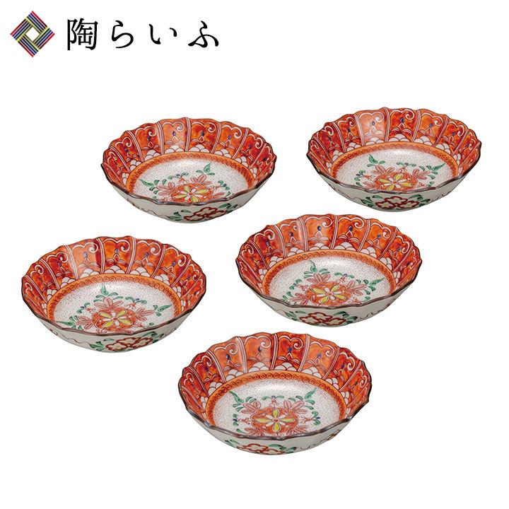 九谷焼 3.8号小鉢揃 飯田屋 和食器 鉢 小鉢 人気 ギフト セット 贈り物 結婚祝い 内祝い お祝い k9-251