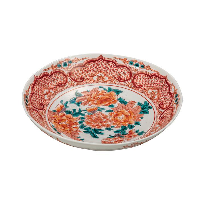 九谷焼 7号鉢 赤絵 和食器 鉢 盛鉢 人気 ギフト k9-283 化粧箱入り