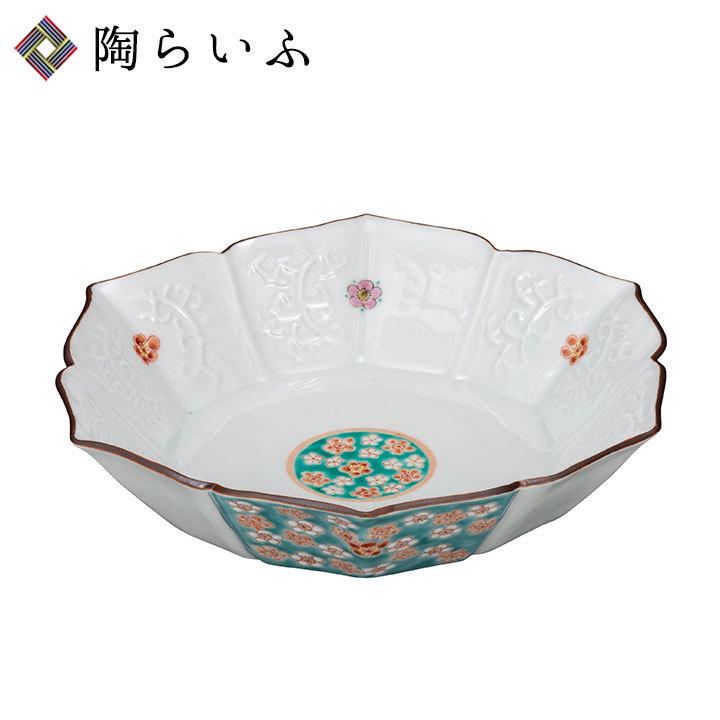 九谷焼 - 7号鉢 梅文 / 大兼政花翠 鉢 盛鉢 お菓子鉢 差し上げ物 一般受け 差し上げ物 一緒になる祝賀会 内祝い 祝賀会 k9-339 かざり付ける九鼎大呂 皿-食器-食器、グラス、カトラリー