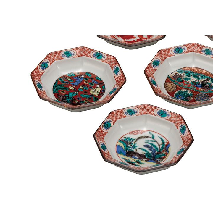 九谷焼 3.2号皿揃 時代画 和食器 皿 小皿 豆皿 人気 ギフト セット