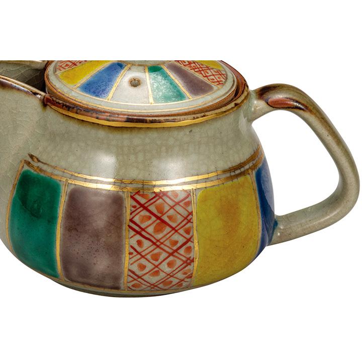 九谷焼急須 九谷焼 ポット急須 紙風船（網付） 送料無料 和食器 ポット 急須 人気