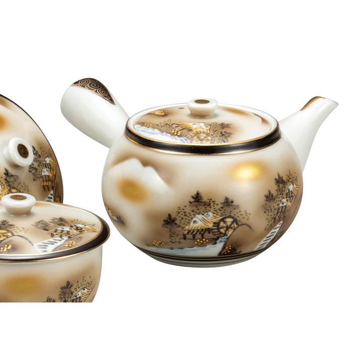 九谷焼 蓋付茶器 墨山水 送料無料 和食器 茶器 急須 汲出し 湯呑 九谷焼 蓋付茶器 墨山水 送料無料 和食器 茶器 急須 汲出し 湯呑