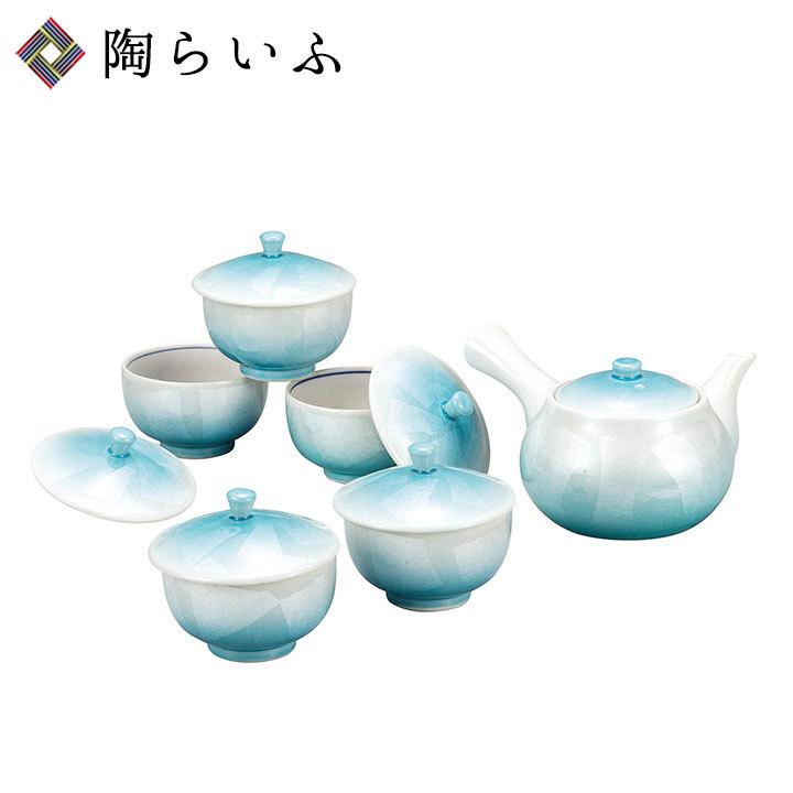 九谷焼 蓋付茶器 銀彩 和食器 汲出し 湯呑 急須 ポット セット 人気