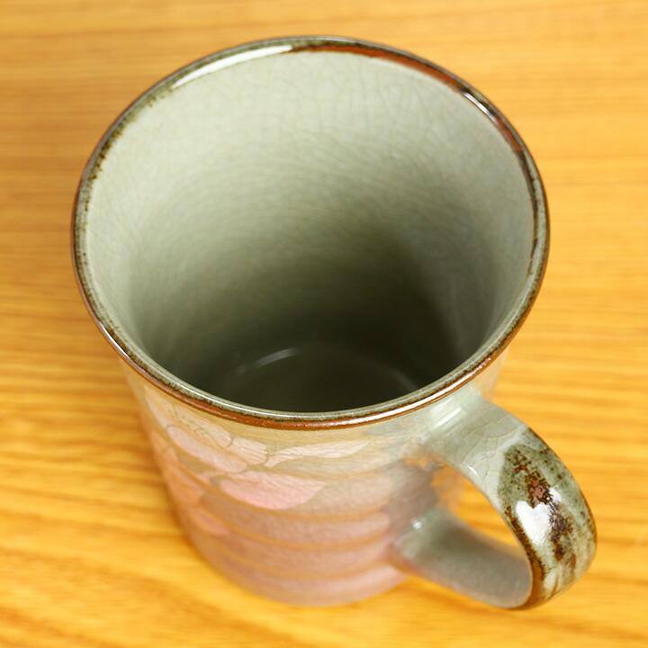 九谷焼 ペアマグカップ 銀彩山茶花/美山窯 送料無料 和食器 九谷焼 ペアマグカップ 銀彩山茶花/美山窯 送料無料 和食器