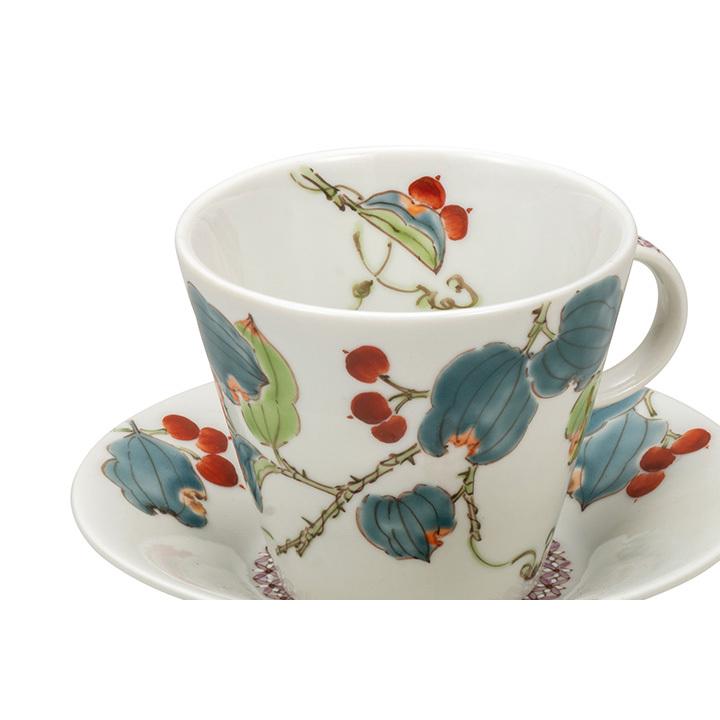 九谷焼 カップ＆ソーサー 山帰来 / 平野由佳 送料無料 和食器