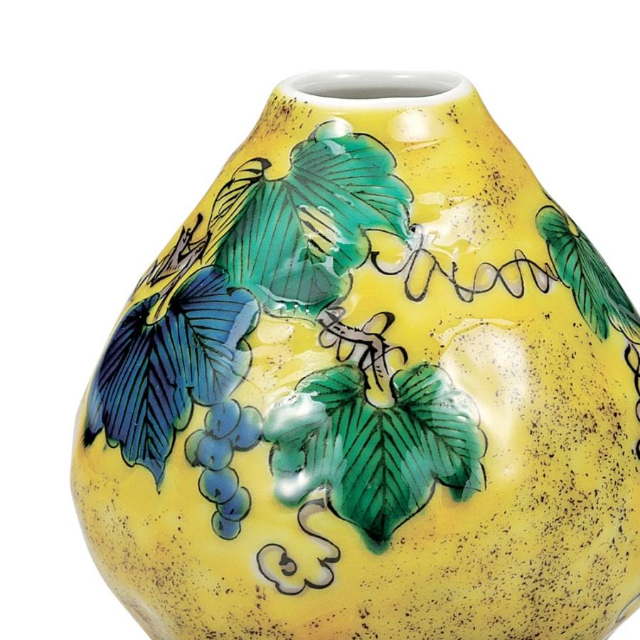 古九谷 吉田屋　花瓶　1客 花瓶 おしゃれ 陶器 九谷焼 吉田屋花鳥 : 和座倶楽部 - 通販