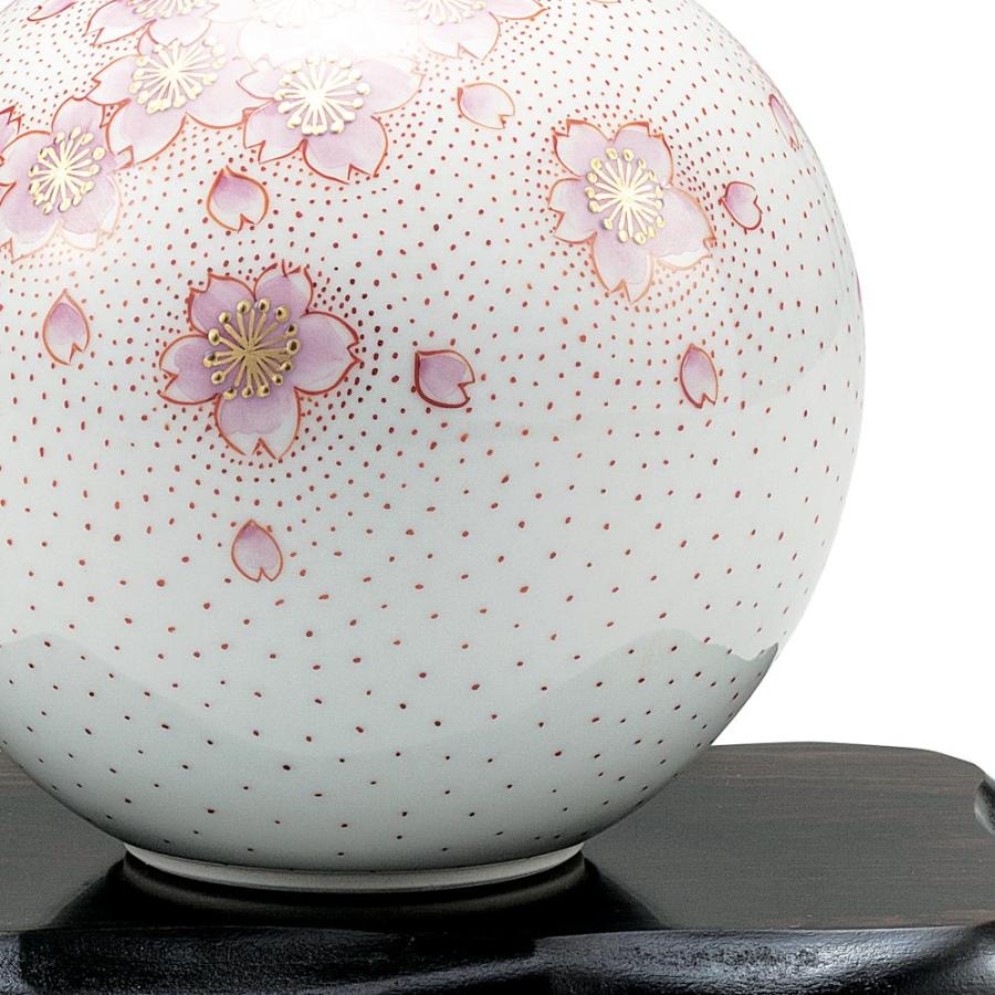 九谷焼 4号花瓶 金襴手桜（台付） / 福田良則｜ 花瓶 花器 一輪生 人気