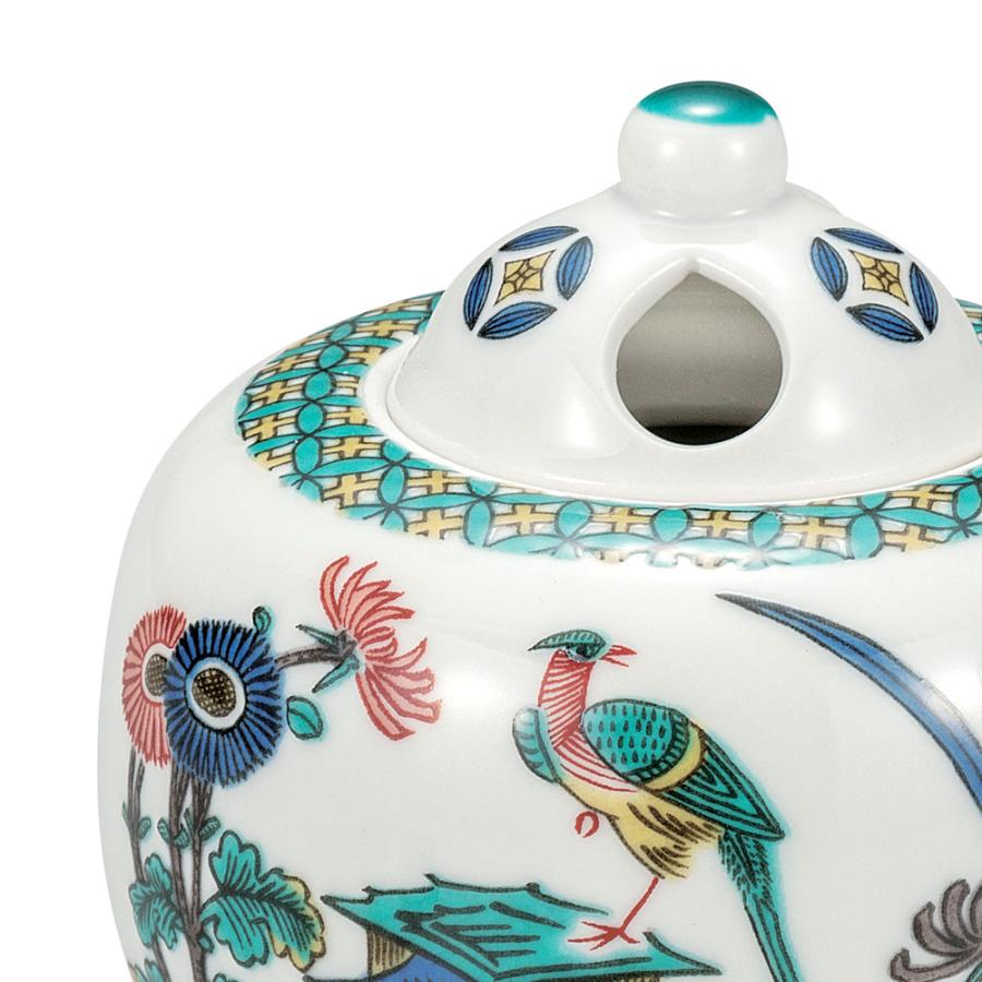 古九谷 香炉 Amazon 九谷焼 香炉 3 5号 古九谷花鳥 K7-1437 仏壇用