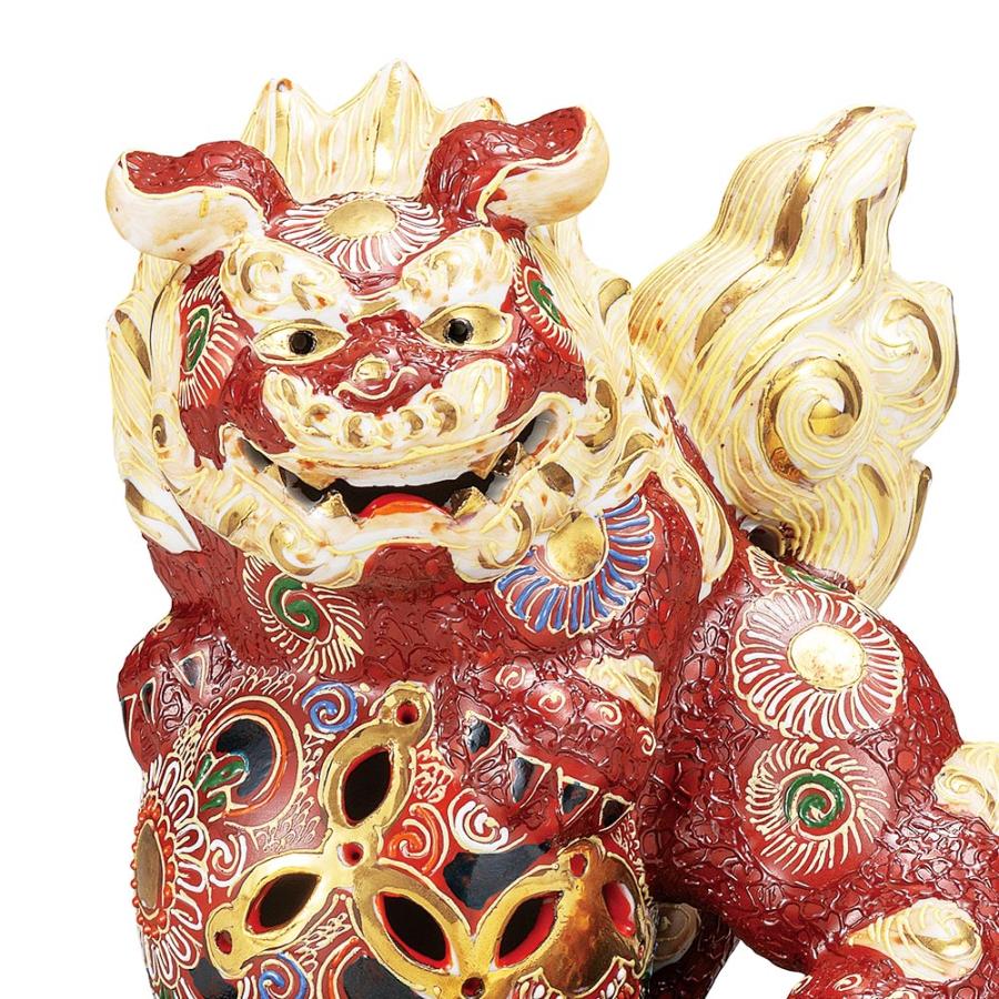 九谷焼 5号獅子 盛（台付）｜ 置物 縁起物 人気 ギフト 贈り物 結婚