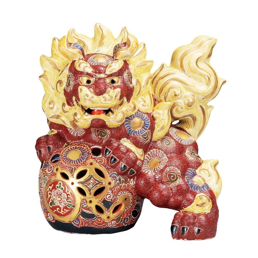 九谷焼 10号立獅子 盛 置物 風水 獅子  幸運 開運置物 商売繁盛 九谷焼 10号立獅子 盛 置物 風水 獅子 幸運 開運置物 商売繁盛 【公式