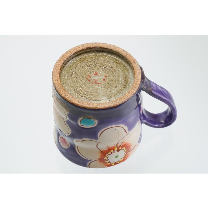 九谷焼 マグカップ バイオレット花うらら / 虚空蔵窯 和食器 カップ マグカップ人気 ギフト 結婚祝い 内祝い お祝い_5