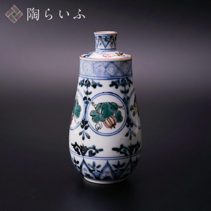 お値下げしました、九谷焼　人物徳利 九谷焼 徳利 天啓色絵吉祥文 / 山本長左（宮内庁御用窯） 和食器 徳利