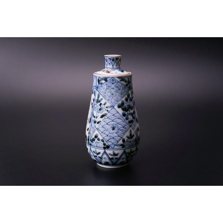 九谷焼 徳利 天啓色絵吉祥文 / 山本長左（宮内庁御用窯） 和食器 徳利