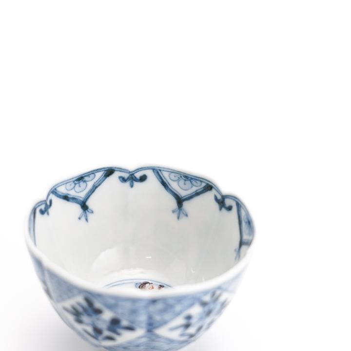 九谷焼 ぐい呑 天啓色絵吉祥文 / 山本長左（宮内庁御用窯） 和食器 盃