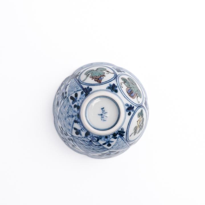 九谷焼 ぐい呑 天啓色絵吉祥文 / 山本長左（宮内庁御用窯） 和食器 盃