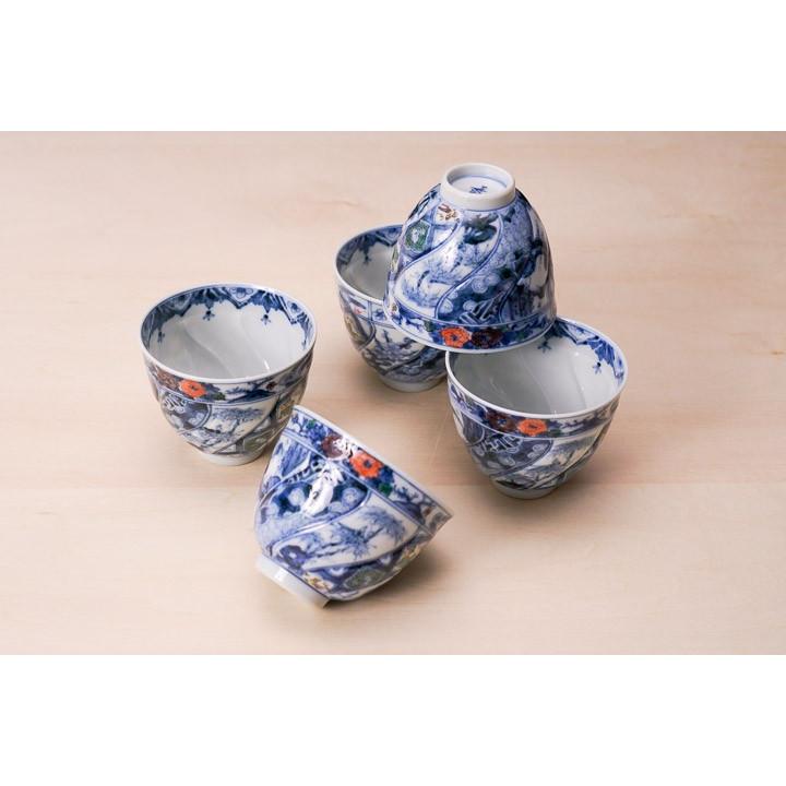 九谷焼 汲出揃 色絵祥瑞/山本長左(宮内庁御用窯) 送料無料 和 九谷焼 汲出揃 色絵祥瑞/山本長左(宮内庁御用窯) 送料無料 和