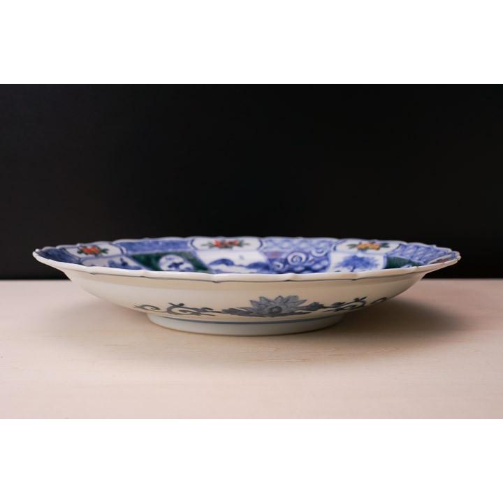 九谷焼 9号盛皿 色絵祥瑞 / 山本長左（宮内庁御用窯） 和食器 盛皿
